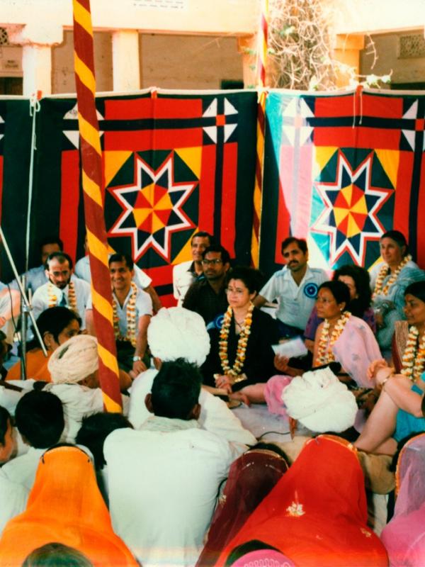 Hablando en una reunión en Madrás, India