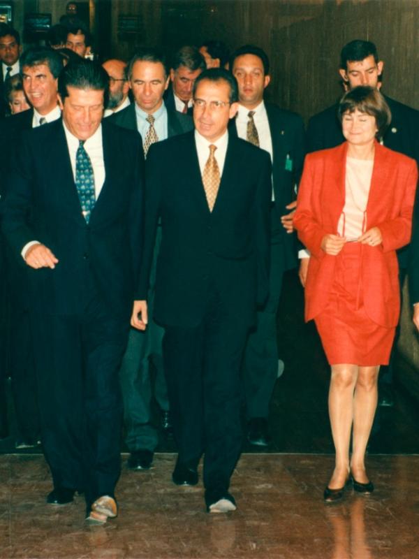 Con el presidente Ernesto Zedillo